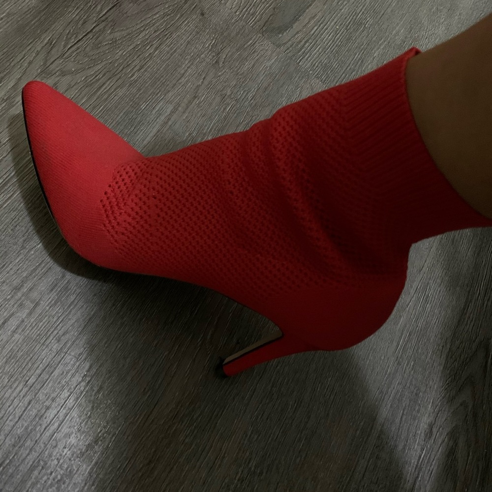 Red Mia Ankle Booties